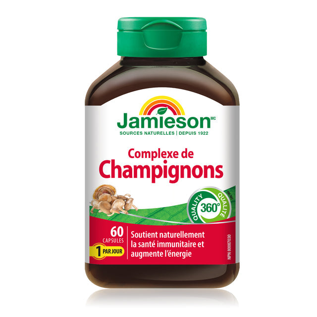 Jamieson 提高免疫力蘑菇复合萃取, 60粒素食胶囊