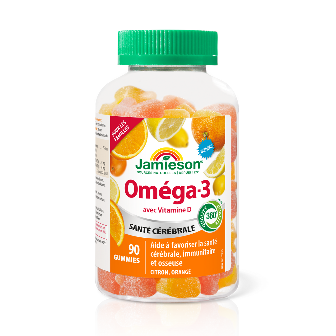 Jamieson Omega-3 軟糖 | 家庭適用，90 粒軟糖