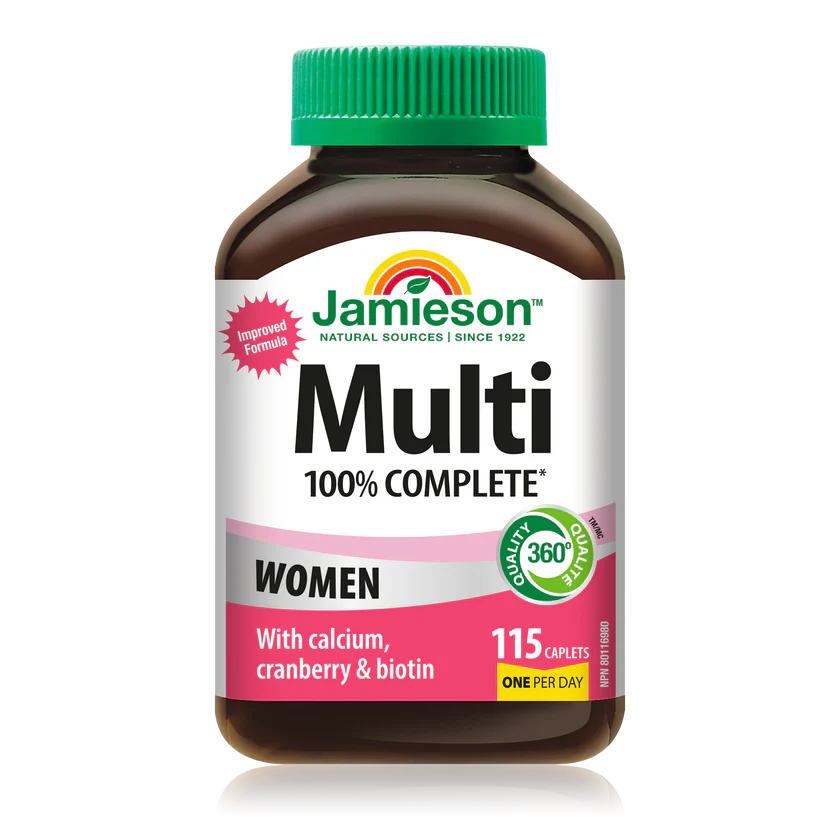 Jamieson 100% Complete Multivitamin for Women  115 caplets 健美生