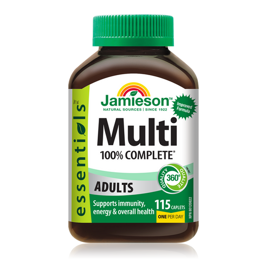 健美生 Jamieson Essentials 100% Complete Multivitamin for Adults, 115 caplets