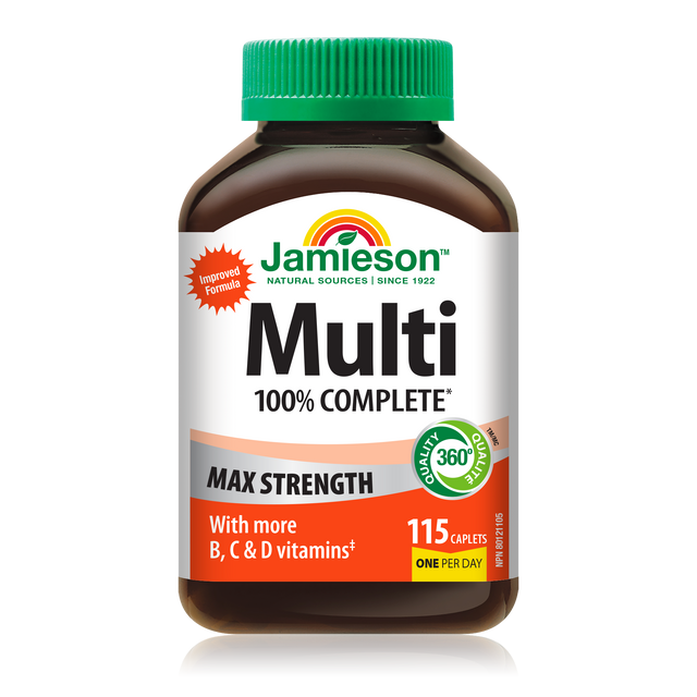 Jamieson 100% Complete Multi Max Strength 115 caplets