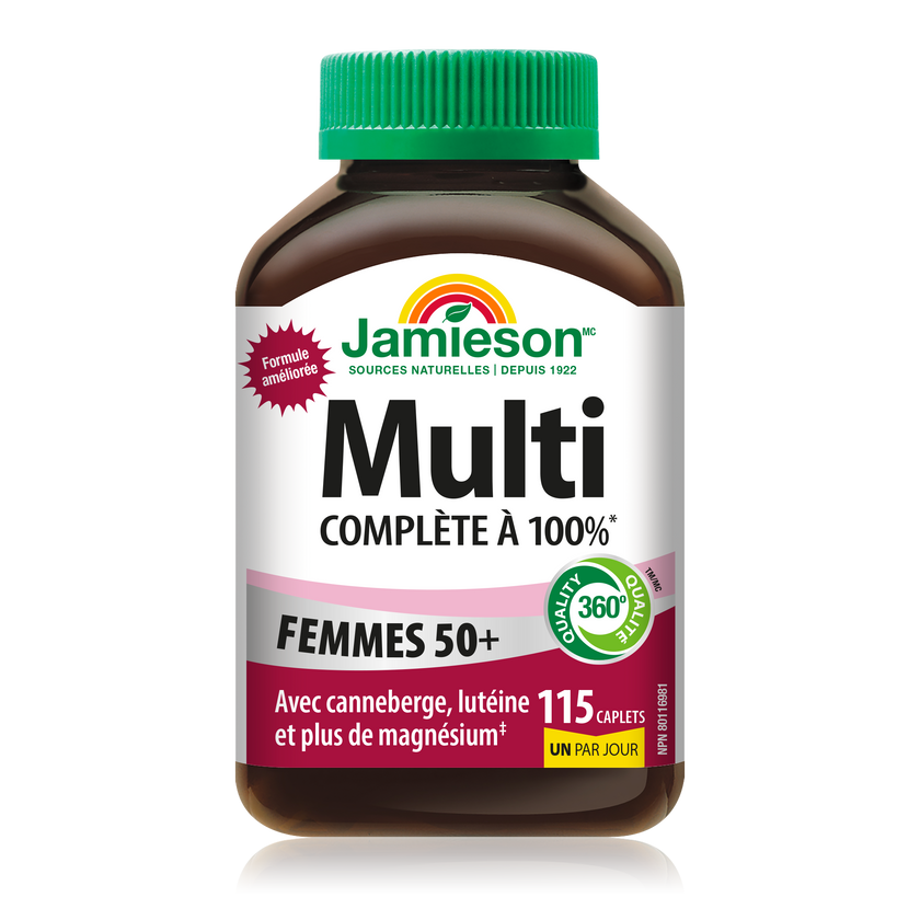 Jamieson 100％女性50+完全複合多種維生素， 115粒