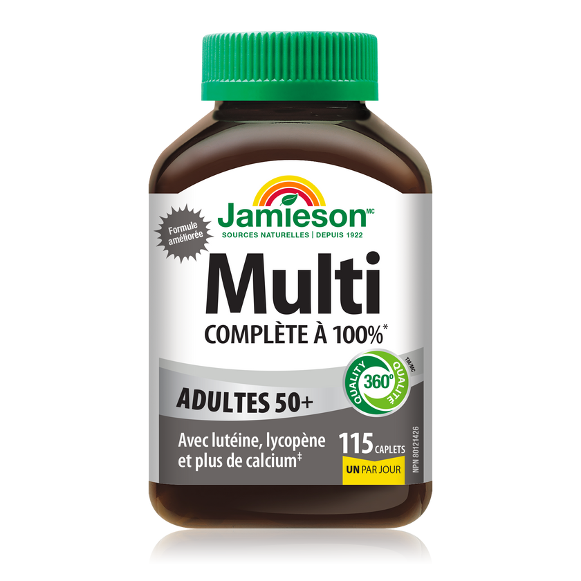 Jamieson 100％50歲+全效複合維生素，90粒