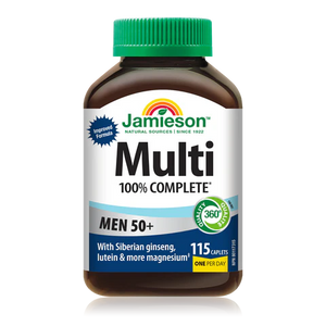 Jamieson 100% Complete Multivitamin for Men 50+ , 115 caplets