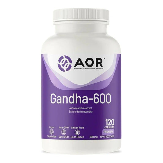 AOR 南非醉茄萃取物600毫克 120粒素食膠囊 降低壓力與舒緩焦慮