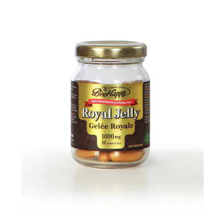 Bee Happy Royal Jelly 1000mg, 30 softgels