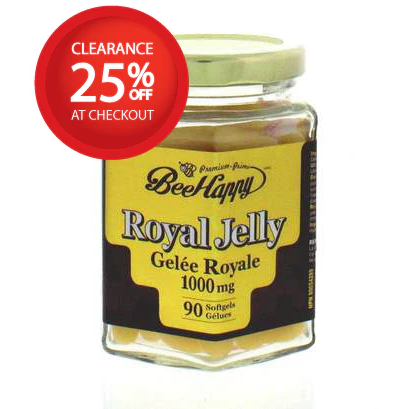 【clearance】Bee Happy Royal Jelly 1000mg 90 softgels EXP: SEP 2026
