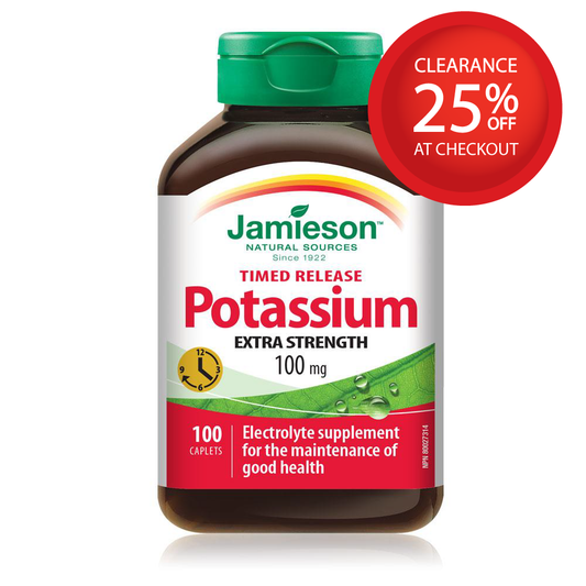 Jamieson 钾100mg，定时释放 ，100粒