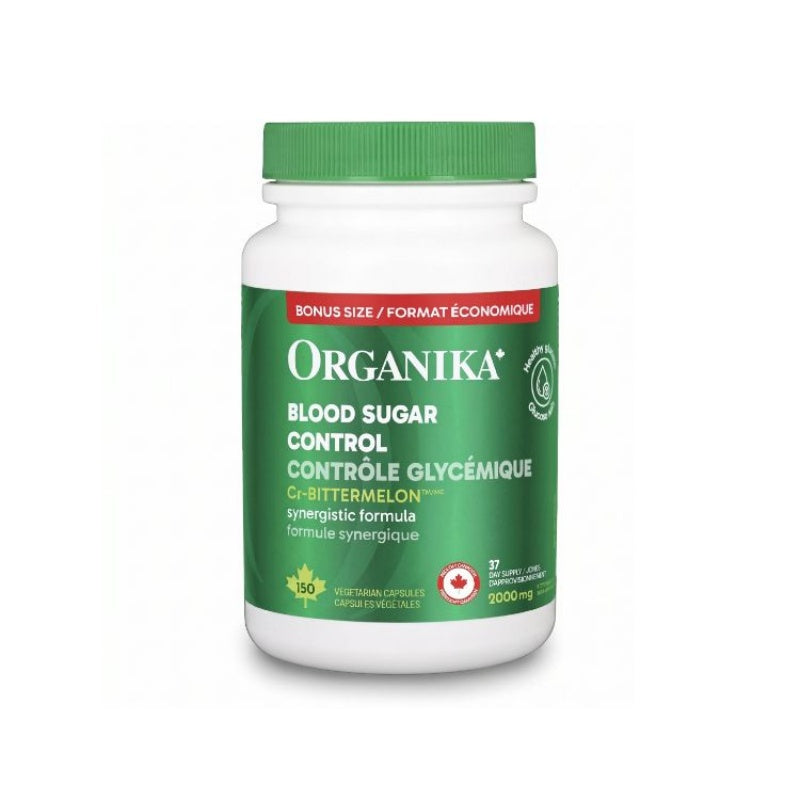 Organika Blood Sugar Control CR-Bitter Melon 50 mcg Bonus Size 120+30 capsules