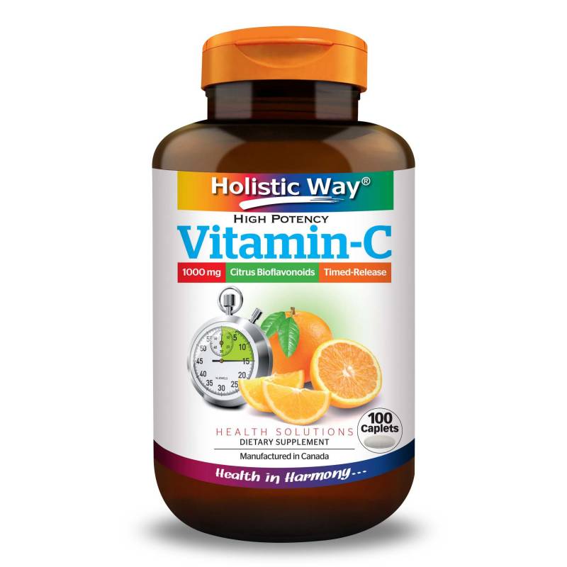 Holistic Way 維生素 C 1000 毫克緩釋 100 粒膠囊