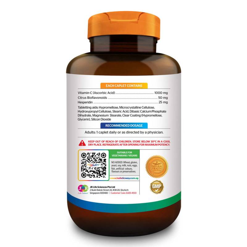 Holistic Way 維生素 C 1000 毫克緩釋 100 粒膠囊