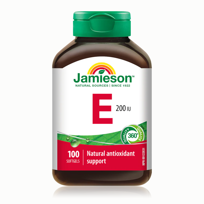 Jamieson Vitamin E 200IU, 100 softgels