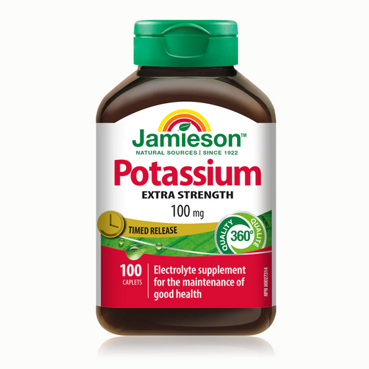 Jamieson 钾100mg，定时释放 ，100粒