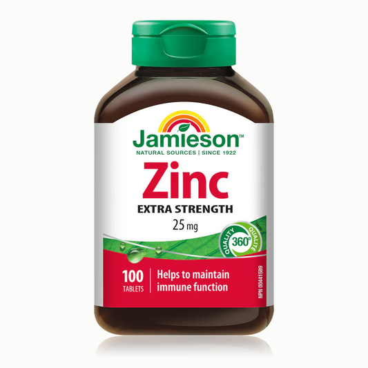 Jamieson Zinc 25 mg, 100 tabs 健美生 natvd.com online