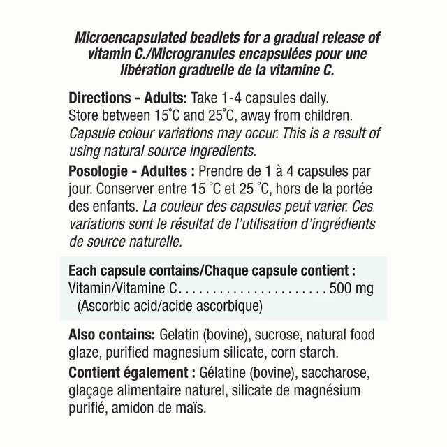 Jamieson Vitamin C 500 mg Time Release 100 capsules