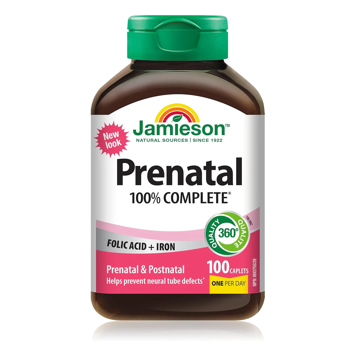 Jamieson Prenatal 100 caplets sold online by NATVD.com