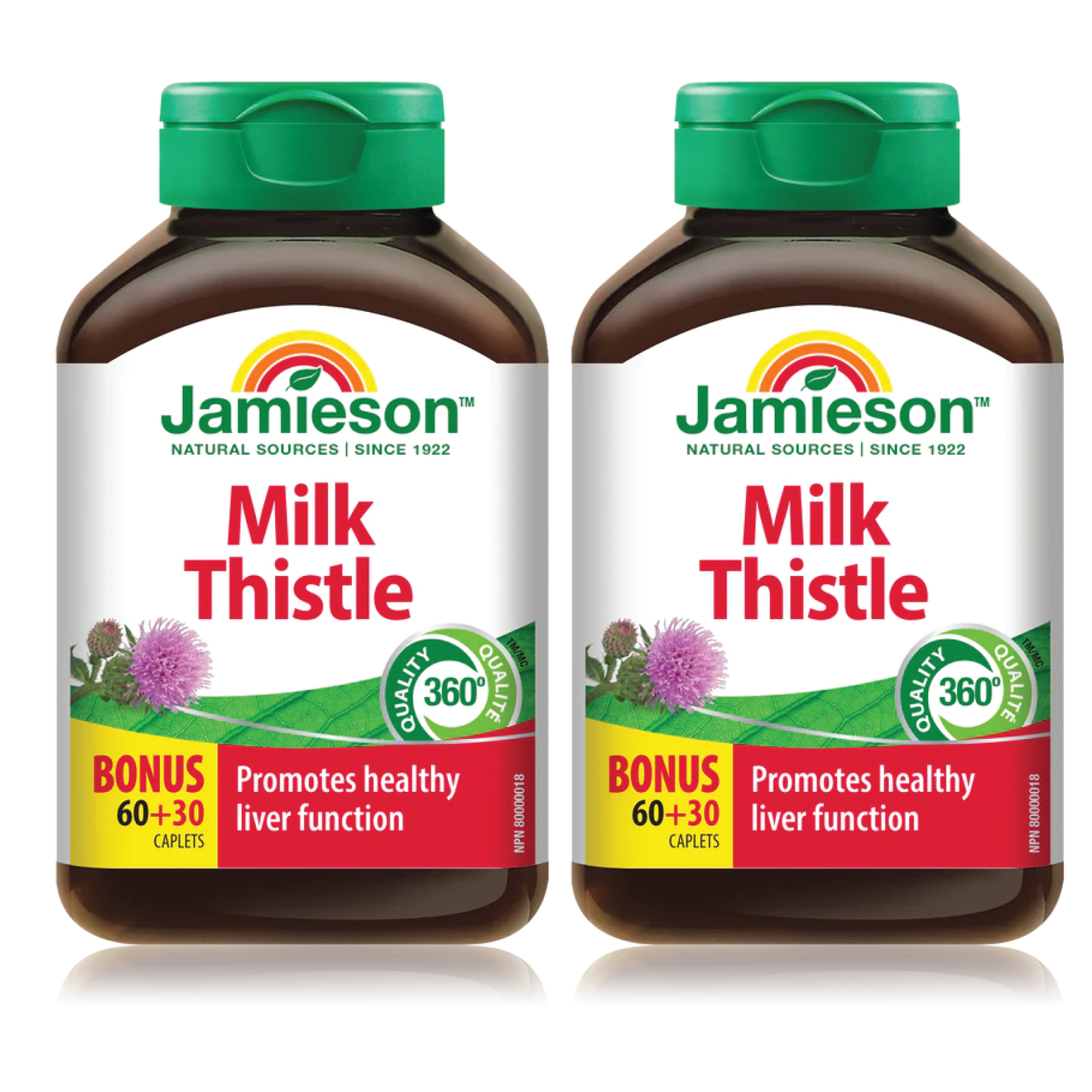 【优惠组合】2瓶 x Jamieson 健美生 保肝护肝 奶蓟草萃取, , 60+30粒 优惠装