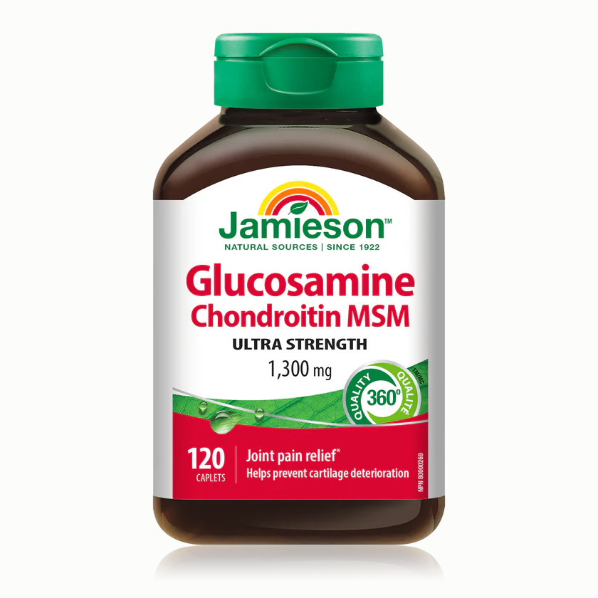 Jamieson 氨基葡萄糖軟骨素+MSM，1300 毫克，120 片
