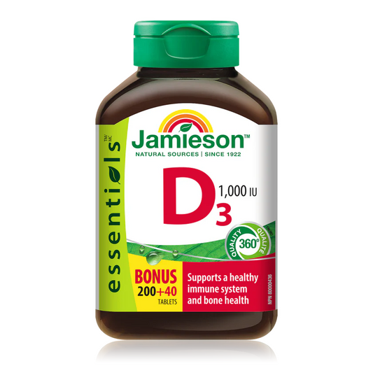 Jamieson Essentials Vitamin D 1000 IU, 240 tabs