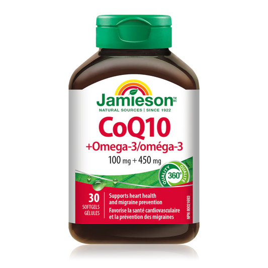 Jamieson CoQ10 with Omega-3 30 softgels