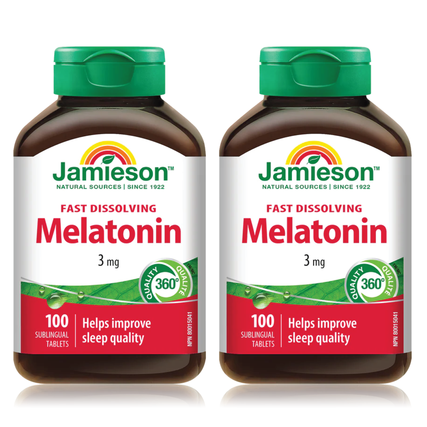 【優惠組合】2瓶 x Jamieson 健美生 褪黑激素片劑, 3mg, 100片