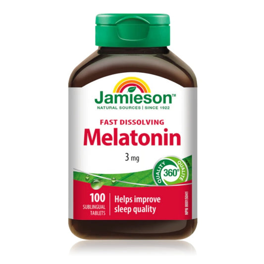 【優惠組合】2瓶 x Jamieson 健美生 褪黑激素片劑, 3mg, 100片