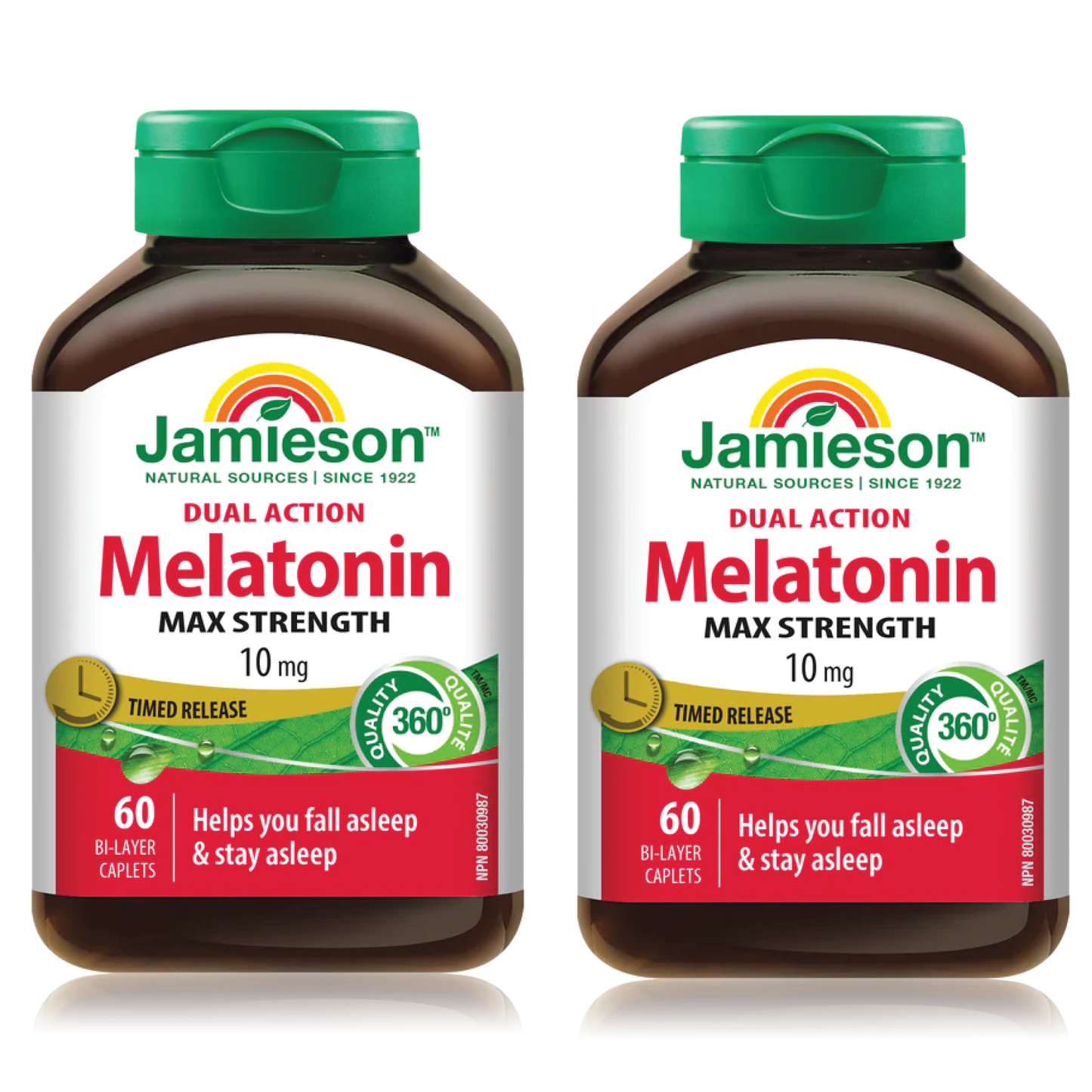 2 x Jamieson Time Release Melatonin 10 mg 60 tablets Bundle
