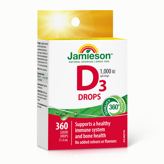 Jamieson 維生素D3滴劑，11.4毫升