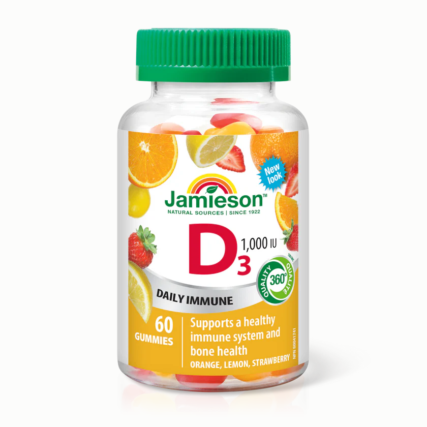 Jamieson 維生素D3 60粒天然軟糖