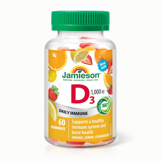 Jamieson 維生素D3 60粒天然軟糖