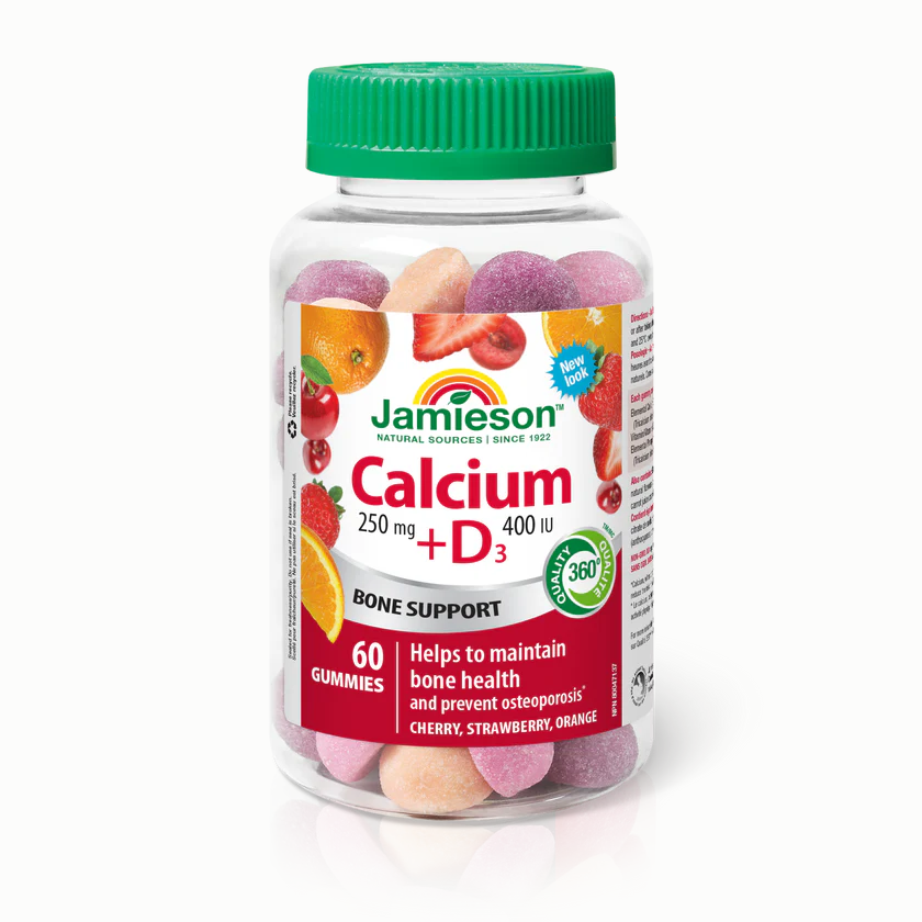 Jamieson Calcium + Vitamin D3, 60 Gummies