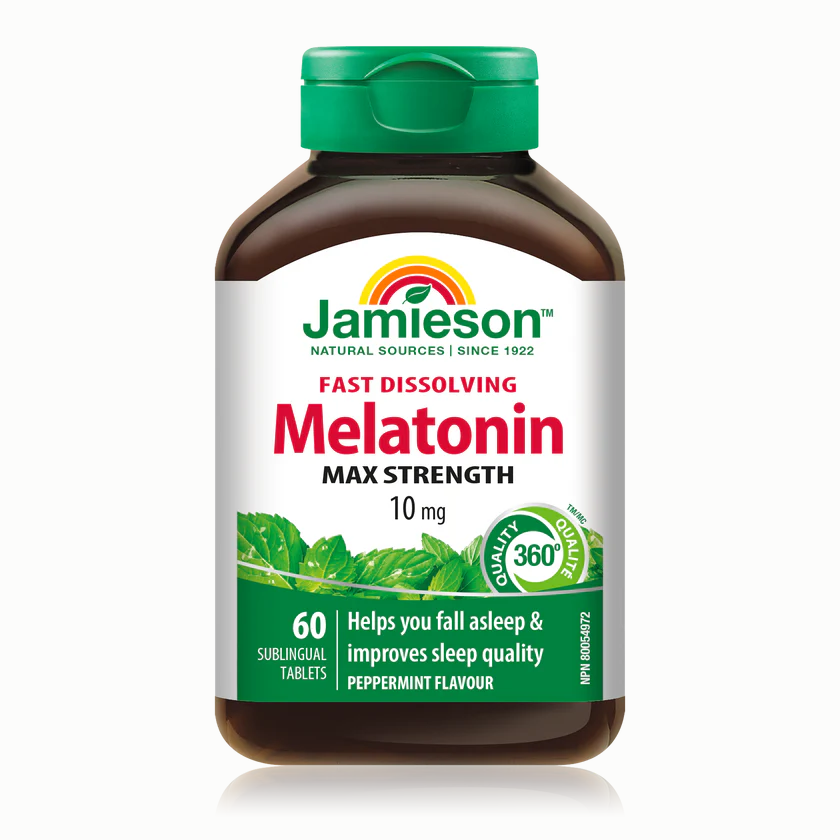 Jamieson Melatonin Fast Dissolving 10 mg 60 sublingual tablets