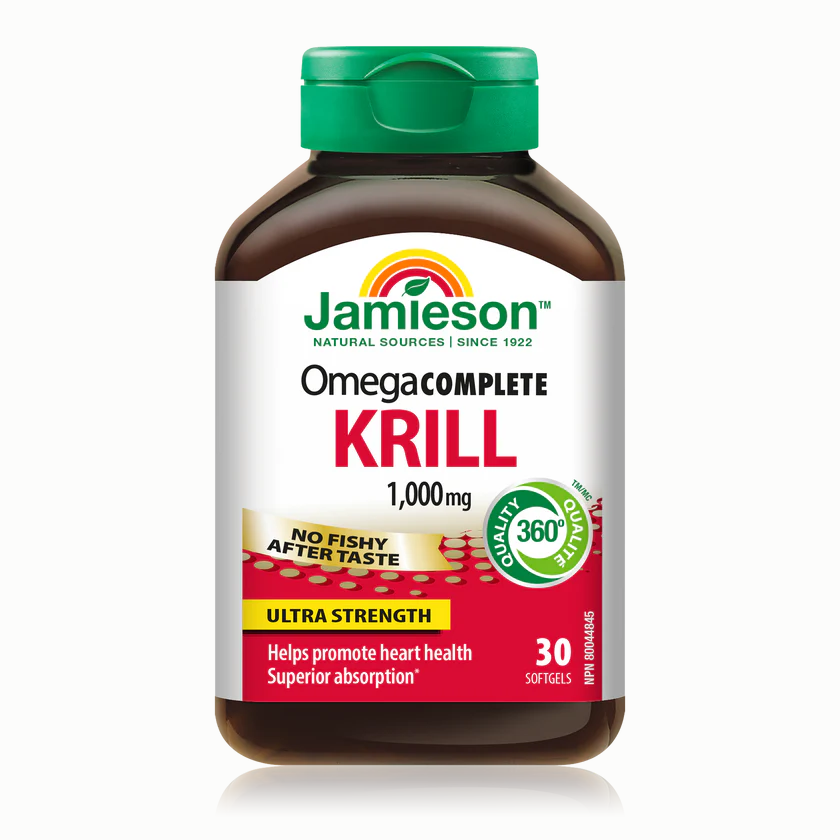 Jamieson Omega Complete™ Ultra Strength Super Krill 1000 mg, 30 softgels