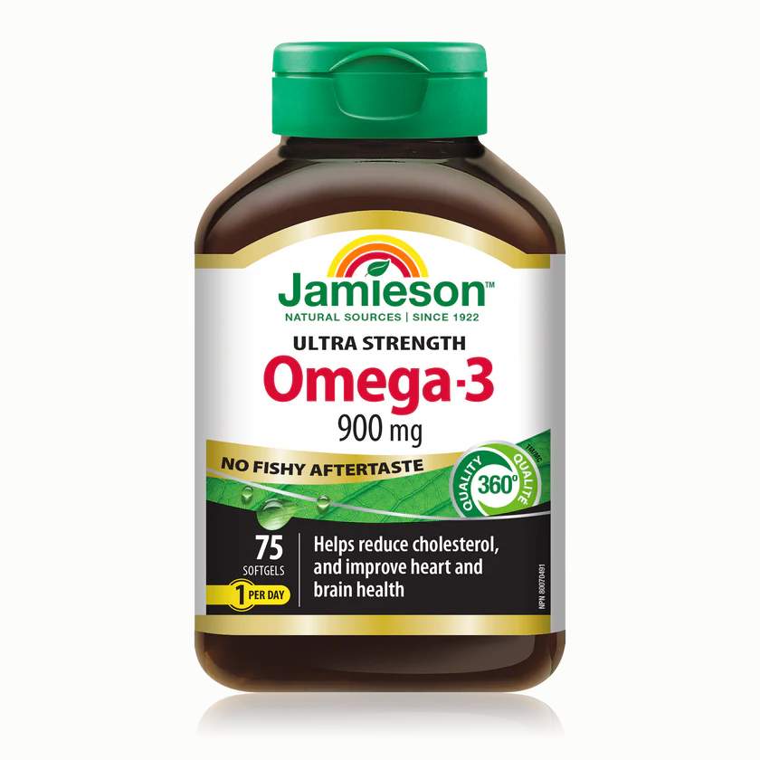 Jamieson 強效Omega-3，900毫克，75 粒軟膠囊
