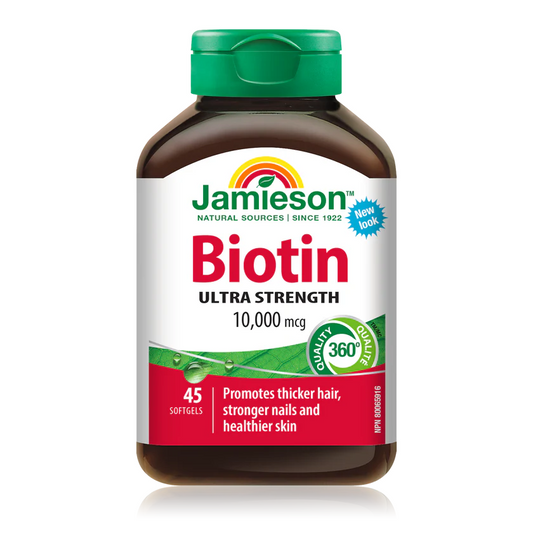 Jamieson 生物素 10,000 微克 | 45 粒軟膠囊