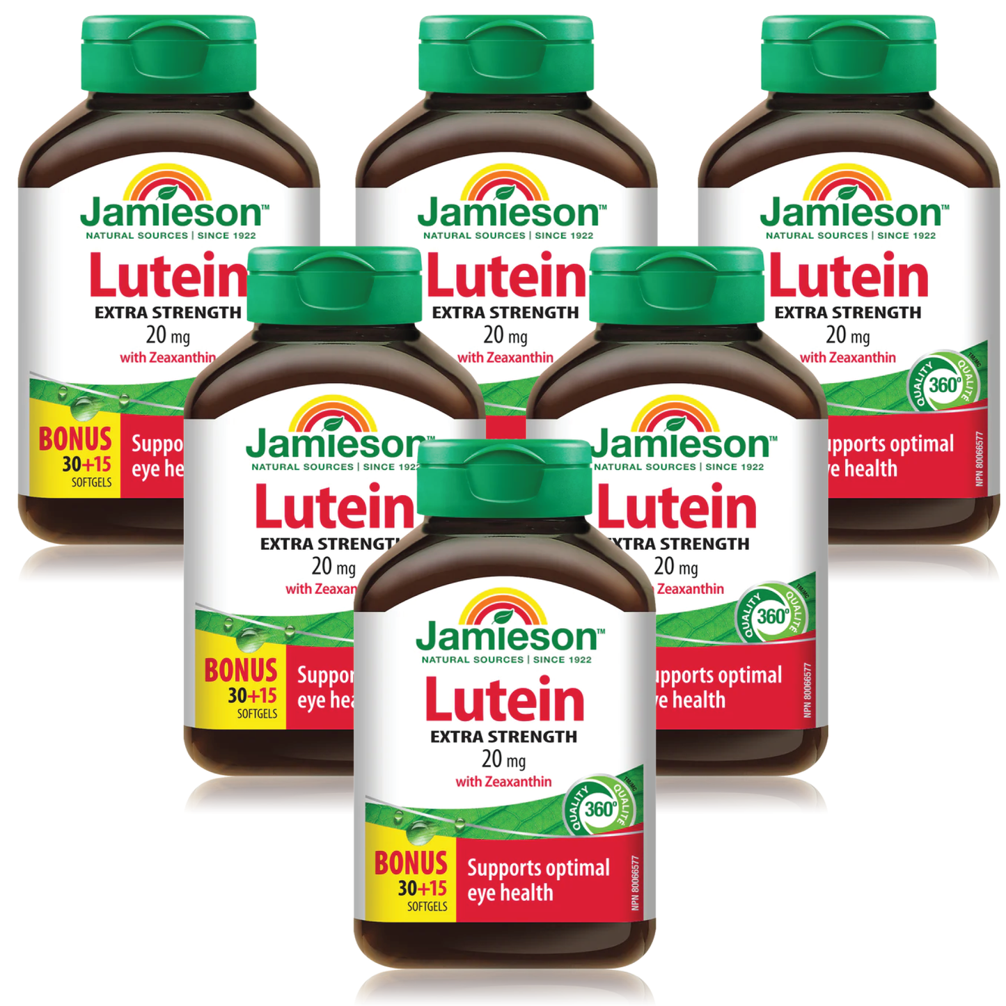 6 x Jamieson Lutein with Zeaxanthin-X Strength, 45 tabs Bundle
