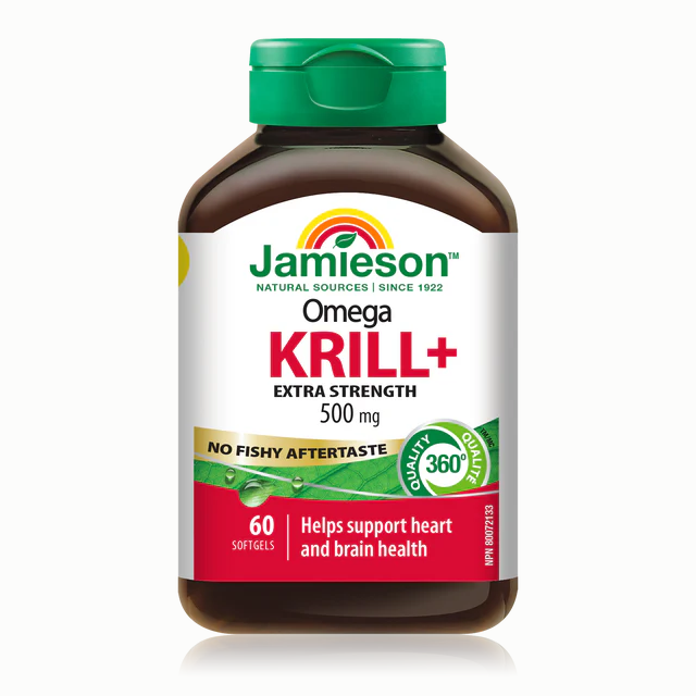 Jamieson 歐米茄+磷蝦油 500毫克，軟膠囊60粒