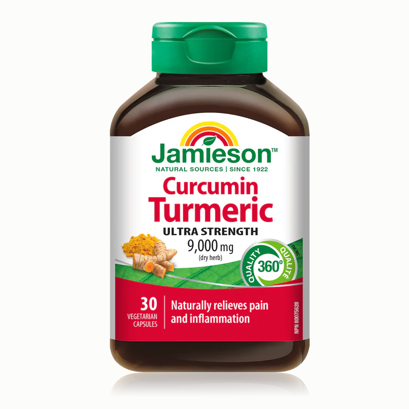 Jamieson 姜黄素萃取 9,000毫克，30素食胶囊