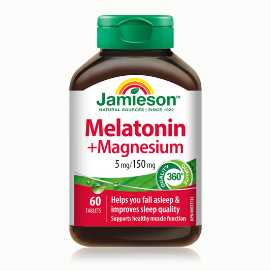 Jamieson Melatonin 5mg + Magnesium 150mg, 60 tabs