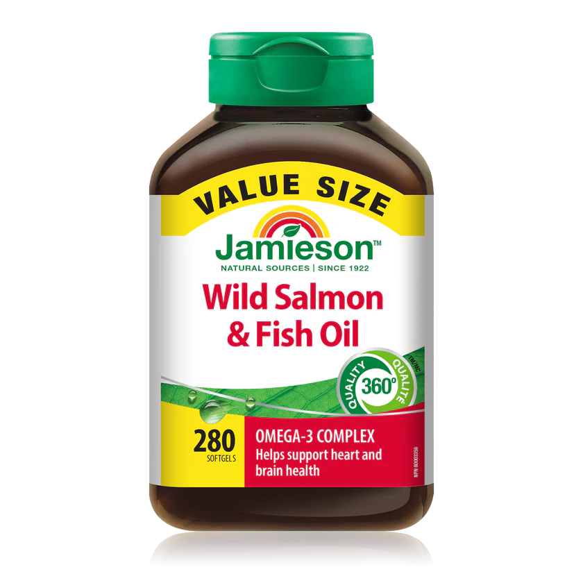 Jamieson Wild Salmon & Fish Oil Omega 3 Complex 280's