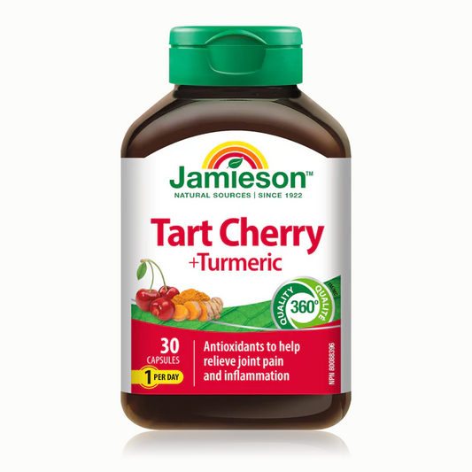 Jamieson  抗氧化劑組合酸櫻桃+姜黃，30粒