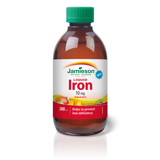 Jamieson 液體鐵補充劑 10mg 熱帶柑橘口味，200ml