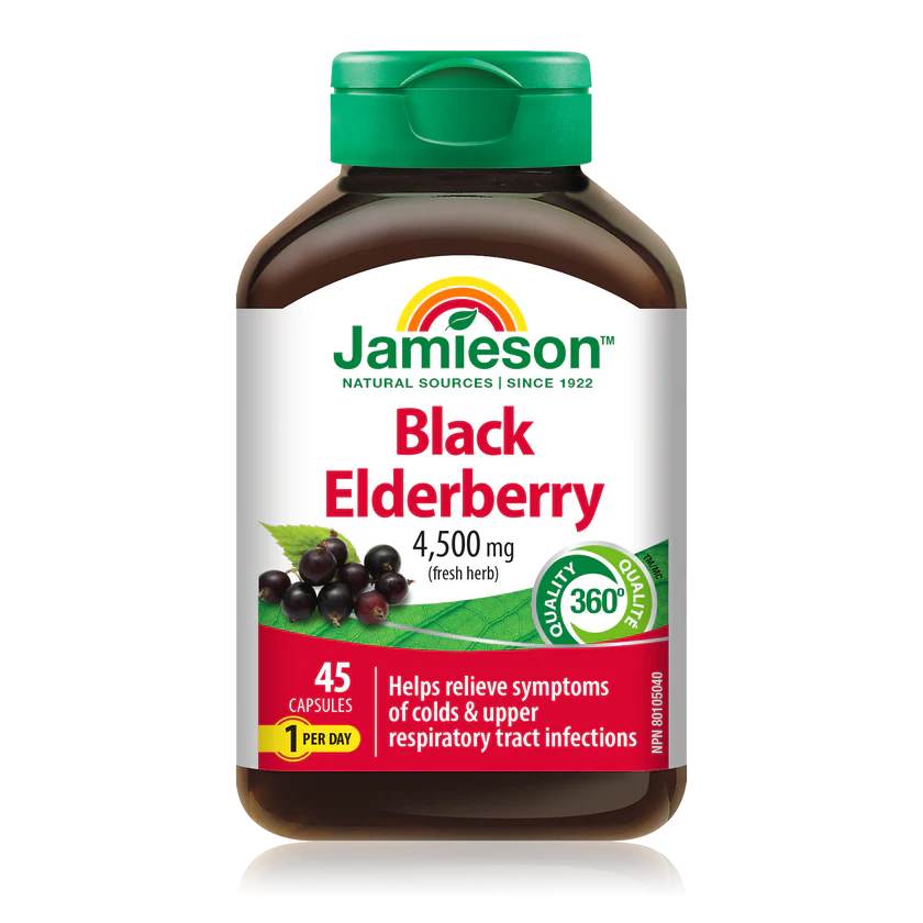 Jamieson 黑接骨木原草本 45 粒膠囊