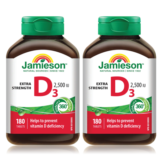 [優惠組合] 2瓶 x 健美生強效維生素 D 2,500IU，180 片