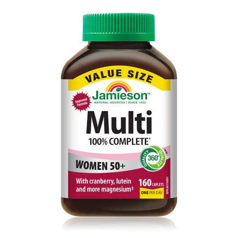 100% Complete Multi For Women 50+, 160 Caplets