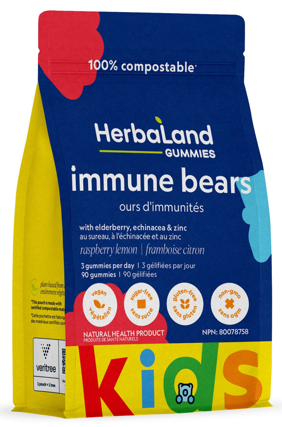 【清仓特价】Herbaland 儿童增强免疫力小熊软糖，90 粒 有效期至2024年11月