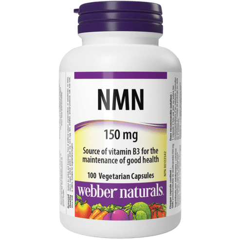 Webber Naturals NMN supplement bottle with white background
