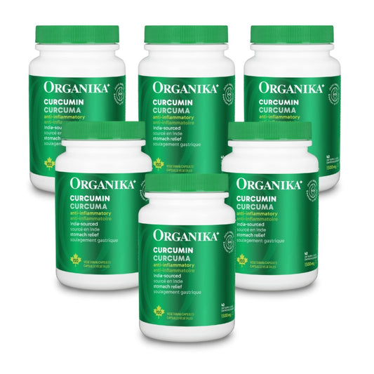 [优惠组合] 6瓶 X Organika 姜黄素，保肝利胆，500毫克，120粒