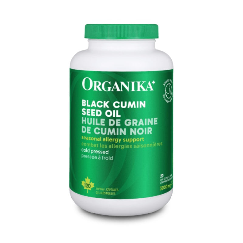 [优惠组合] 6瓶 X Organika 黑小茴香种子油胶囊，缓解过敏，500毫克，120粒