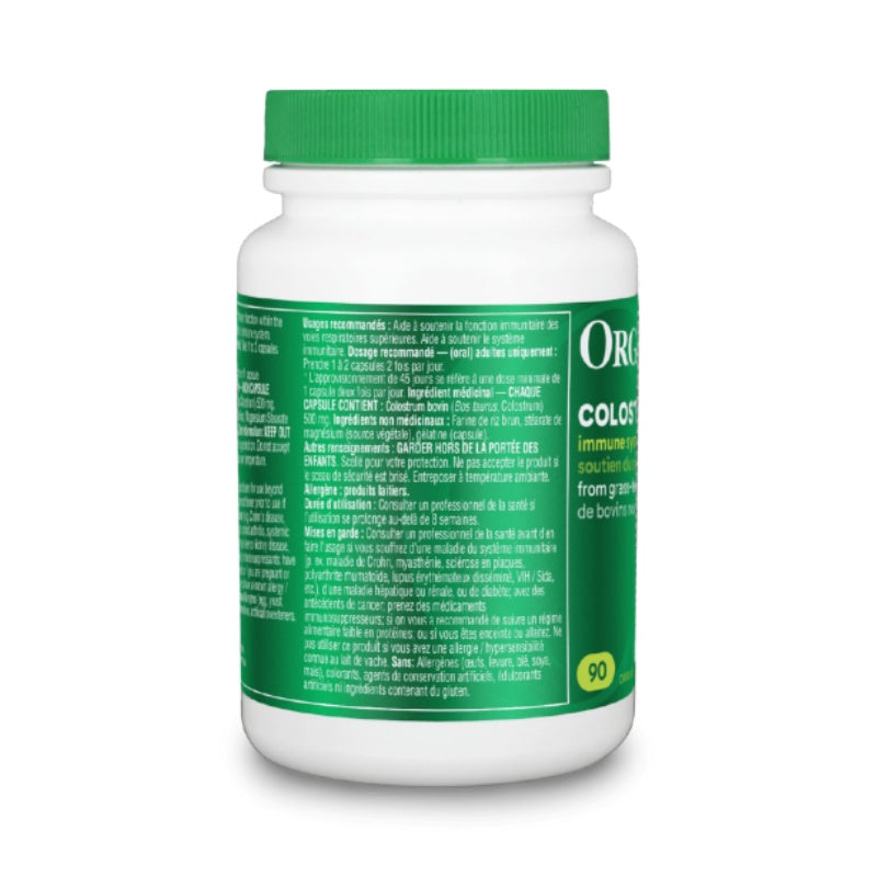 [優惠組合] 6瓶x Organika 牛初乳 500 毫克，90 粒